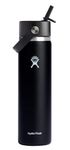 Hydro Flask Wide Flex Straw Cap Black 24 Oz