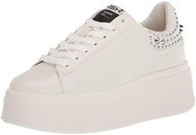 Ash Women's Moby Studs Sneaker, White/White, 5 UK