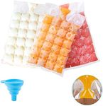 Ice Cube Bags Disposable,Ice Cube Bag,Self-Sealing Ice Cube Bags with Silicone Funnel(100 Pieces, 2400 Ice Cubes)