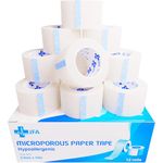 Microporous Surgical Tape First Aid Medical Tape 2.5cm x 10m - Pack of 12 Rolls