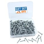 Clout Nails 20mm (Pack of 150) - Extra Large Head Galvanised Felt Nails for Shed Roof - Heavy Duty Roof Felt Tacks for Wood Outdoor and Securing Shed Roofing Felt in a Handy Plastic Case