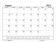 House of Doolittle 2023-2024 Monthly Desk Pad Calendar, Academic, 17 Month, 22 x 17 Inches, August - December (HOD12802-24)