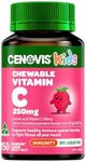 Cenovis Kids Chewable Vitamin C 250mg (Strawberry) 150 Tablets - Supports Healthy Immune System Function in Children - Helps Prevent Vitamin C Deficiency in Children & Maintains Healthy Gums