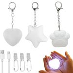 Pipihome Purse Light Handbag Light, 3Pcs Love Wallet Tote Bag Touch Sensing Lights, Rechargeable LED Night Light for Purse Keychain Accessories, Gifts for Women Girls Mother Friends