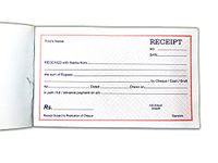 LRS Cash Receipt Book - 50 Sheets (Pack of 1)