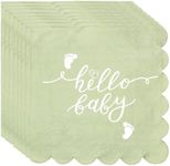 100pcs Sage Green Baby Shower Napki