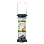 Peanut Feeder for Birds, Hanging Bird Feeder, Easy to Clean, Also Suitable for Feeding Suet Nibbles and Sprinkles, Durable with Metal Mesh (330g) - RSPB