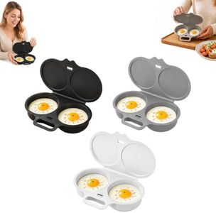 Dual Cavity Microwave Egg Poacher, New Egg Cooker Microwave, 3 Colors