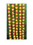 Artificial Marigold Flowers Garland for Diwali Decor 5 String Wedding Decorations Party Decorations Genda phool mala 5 Feet Long, for Indian Festival Multi (Pack of 5) Magenta & Yellow