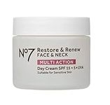 No7 Restore & Renew FACE & NECK MULTI ACTION Day Cream 50ml