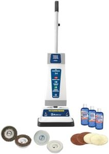 Koblenz Shampooer and Polisher Cleaning Machine, Floor Cleaner with 1100-rpm Motor, 5' Power Cord, 120-oz Tank, 2-Speed Settings, Scrubbing Brushes, Lambswool Pads, and Polishing Pads, P-820 B