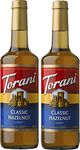 Torani Classic Hazelnut Flavour Syrup, 750ml bottle, 2 Pack, Golden brown