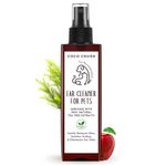 Coco Crush 100% Natural Pet Ear Cleaner-Fastest Itch Relief&Squeaky Clean Ears|for Dogs&Cats|Effective&Gently Removes Dirt&Wax|Prevents Ear Discharge&Odour,Treats Ear Mites(100Ml)