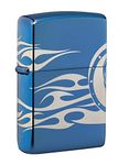 Zippo Tattoo Design High Polish Blue Design Pocket Lighter Windproof Stylish Metal Body Eco Environment-Friendly Unique Stylish Travel Friendly