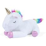 PixieCrush Unicorn Stuffed Animals for Girls Ages 3-8 - Mommy Unicorn with 4 Baby Unicorns - Magical Unicorn Pillow Plushie - Enchanting Stuffed Unicorns