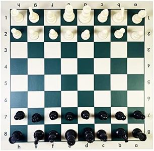 xunfu Scacchi con Scacchiera Portatile, Arrotolabile, da Viaggio, Giochi da Tavolo Adulti, 34x34cm, 2 giocatori