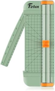 Firbon Morandi A5 Paper Cutter, Straight Small Paper Trimmer with Side Ruler for Scrapbooking Craft, Paper, Coupon, Label, Cardstock