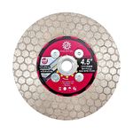 FOCSTOL Diamond Tile Saw Blade - 115mm Cutting & Grinding Disc Wheel with M14 Flange for Porcelain Ceramic Tile Marble Granite Artificial Stone