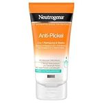 Neutrogena Anti-Pimple Facial Cleanser, 2-in-1 Cleansing and Mask with Salicylic Acid for Blemished Skin, Oil-Free, 150 ml