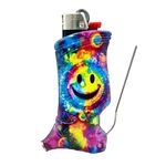 Toker Poker Smiley Face Bic Lighter Case, All-inclusive Camping & Survival Multi-tool