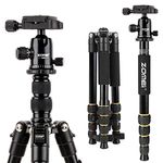 ZOMEI Lightweight Aluminum Portable Tripod with Ball Head Professional Compact Travel for Nikon Canon Sony DSLR Camera