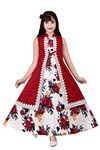 Doll Fashion Kids Gown in Wine_(12-13 Years)