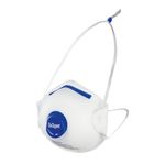 Dräger X-plore 1350 Particulate Respirator with Exhalation Valve, 10 Pack, Size M/L, NIOSH-Certified, Disposable Dust Mask, Adjustable Head Harness, Low Breathing Resistance