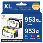 Palmtree 953XL 953 XL Remanufactured for HP 953xl Ink Cartridges Multipack for HP Officejet Pro 7720 Ink Cartridges 7740,8710,8720,8725,8715,8730,8740,8210,8218,8718,8740 Printers