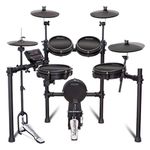 Carlsbro CSD45M 9-Piece Mesh Head Electronic Drum Kit with Open/Close Hi-Hat Pedal, Digital Drum Kit with Mesh Heads for Realistic Feel, Includes 50 Lessons - Ideal for All Levels