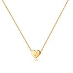 Turandoss Heart Initial Necklaces for Women Girls - 14K Gold Filled Heart Pendant Letter Alphabet Necklace Tiny Initial Necklaces for Girls Gifts Heart Letter Initial Necklace Gifts for Girls Teens,