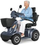 ATmobi Heavy Duty All-Terrain Mobility Scooter for Adults & Seniors - 1000W Peak Motor, 500 lbs Capacity, 48V 40Ah Battery, 32 Miles, 14" Off-Road Tires, Full Suspension, 15 MPH, Bluetooth Speaker