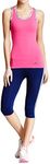 Balanced Tech Women's Seamless Side Panel Capri Pant - Navy Wrap - Small