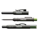 TRACER Deep Hole Construction Pencil with 6x Replacement Lead Pack and accompanying Site Holsters all-in-one Marking Kit