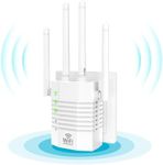 WiFi Extender Internet Booster, 12880 Sq.ft Long Range Repeater Wireless Routers Amplifier, 1200Mbps Dual Band WiFi Extenders Signal Booster for Home, Support More Network Devices at Home