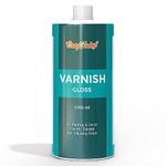 CrafTreat Premium Gloss Varnish - 1000ml | Protective Top Coat for Acrylics, Clay, Wood & Canvas Art
