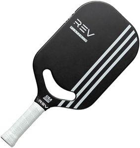 REV Pickleball Paddle – Platinum Carbon Fiber Pro Pickleball Racket – Professional Performance Paddle for Tournament Play – USAPA & PPA Approved