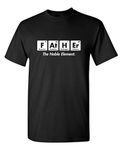 Father Element Gift for Dad Fathers Day Science Funny T Shirt - Black - Large Tall