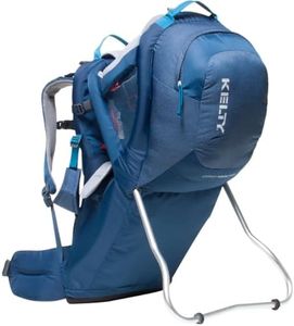 Kelty Journey PerfectFit Child Carrier Backpack, Adjustable Suspension with Hipbelt, 5 Point Safety Harness, Large Zippered Mesh Pockets (Insignia Blue)