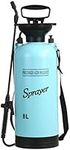 CLICIC Lawn and Garden Portable Sprayer 2 Gallon - Pump Pressure Sprayer Includes Shoulder Strap Blue