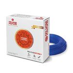 Polycab Optima Plus FR-LF 2.5 SQ-MM, 90 Meters PVC Insulated Copper Wire Single Core Flexible House Cable for Domestic & Industrial Connections Electric Wire (Blue)
