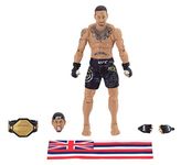 UFC Ultimate Series Limited Edition Max Holloway, 6 Inch Collector Action Figure - Includes Alternate Head and Gloved Hands, Fight Shorts, Belt and Hawaiian Flag Accessory