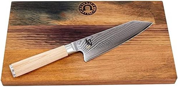 Kai Shun Classic Couteau de Chef en damassé Japonais numéroté - DM-0777W - Planche en Bois de hêtre limitée 30 x 18 cm