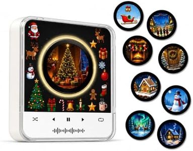 Christmas Fridge Magnets, 9 NFC Vinyl Records, Mini Record Player Music Box