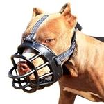 Dog Muzzle,Soft Basket Silicone Muzzles for Dog,Prevent Biting Chewing and Barking, Allows Drinking and Panting(Size 5)