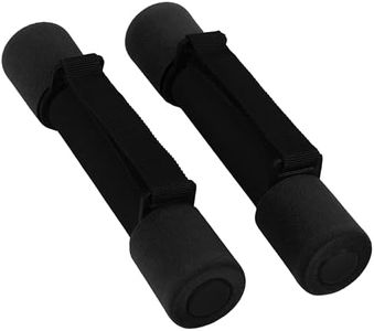 BELLE VOUS Lot de 2 Haltères avec Poignée en Mousse - Halteres avec Sangles pour Musculation à la Maison - Poids Haltère 0,5kg - Haltere pour Divers Exercices - Homme et Femme