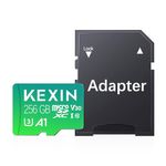 KEXIN Micro SD Card 256GB Micro SDXC UHS-I Memory Card U3 4K UHD with Adapter Full HD, C10, Mini SD Card Expanded Storage for Phones, Sport Camera,Drones,Pad