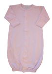 Kissy Kissy Baby Dots Convertible Gown-Pink with White Dots-Small