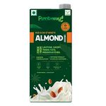 Plantaway Almond Milk 1 L Tetra Pack | Unsweetened Drink | Vegan, Non Dairy & Plant-Based | Barista Formulation | Lactose & Gluten Free | No Preservatives, Source of Calcium & Vitamins B1, B2, B12 & D2 | Single Pack 1000ml