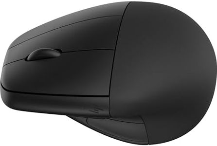 HP 920 Mouse Wireless Ergonomico, Dongle USB a 2,4 GHz, Bluetooth 5.3, Durata Batteria fino a 4 Mesi, Sensore Multisuperficie fino a 4000 dpi, 5 Pulsanti Personalizzabili, Led di Canale, Nero