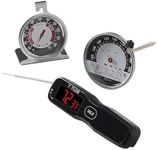 Taylor 3-Piece Kitchen and Food Thermometer Set - Digital, Analog Meat, Oven Thermometers